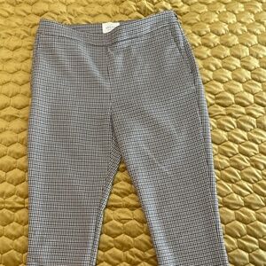 Sezane Clara Trousers in Brown & Tan Gingham Tiles print size 38 (US 6)